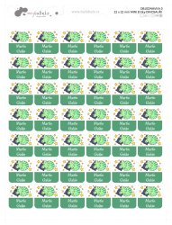 DINOZAURI etichete MINI 22x22 mm (42 buc.)