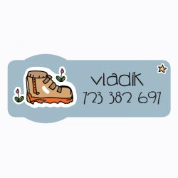 Etichete cu nume TERMOADEZIVE TABĂRĂ 40x17 mm (27 buc.)