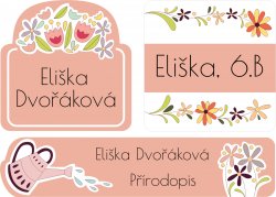 Set FLOARE etichete mini (45 buc.)