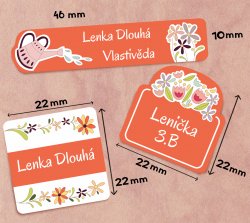Set FLOARE etichete mini (45 buc.)