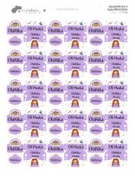Set PRINȚESĂ etichete mini (60 buc.)