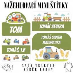 NAŽEHLOVACÍ jmenovky TRAKTOR (60ks)