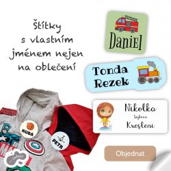 ZÁJMY MINI štítky  22mm (42ks)