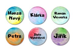 VODOVKY jmenovka kruh 22mm (42ks)