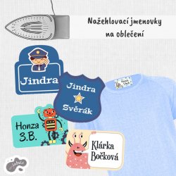 NAŽEHLOVACÍ štítky POLICIE (45ks)
