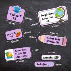 Sada ŠKOLA samolepky (42ks)