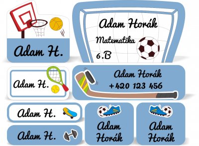 Set SPORT autocolante (48 buc.)