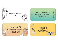 Etichete cu nume termoadezive AVENTURĂ 45x20 mm (24 buc.)