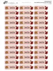 HALLOWEEN jmenovky 40x12mm (39ks)