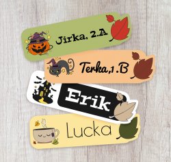 Etichete TERMOADEZIVE Halloween 40x12 mm (39 buc.)