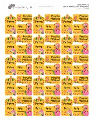 Set FLAMINGO etichete mini (60 buc.)