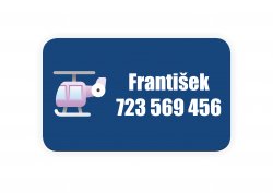 NAŽEHLOVACÍ štítky DOPRAVA  25x15mm (50ks)