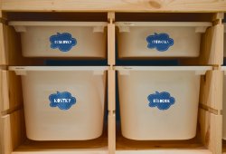 SET BULE - etichete pentru orice 48x33 mm (15 buc.)
