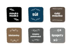 RETRO - SET pentru casă (12 buc.)