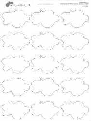 POPISOVATELNÝ ŠTÍTEK BUBLINA 48x33mm (15KS)