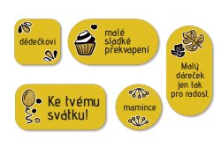 Etichete cu nume PENTRU CADOURI (14 buc.)