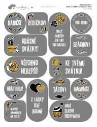 Jmenovky NA DÁRKY (14ks)