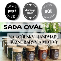 OVÁL - SADA na kořenky 35 mm x 45 mm (16ks)