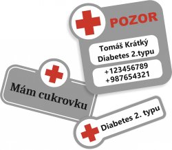 NAŽEHLOVACÍ - Zdravotní štítky SADA (30ks)