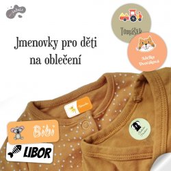 NAŽEHLOVACÍ štítky - ZVÍŘÁTKA ZNAČKY 22 mm (42KS)