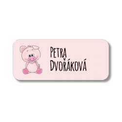 NAŽEHLOVACÍ jmenovky Zvířátka II. 40x17mm (27Ks)