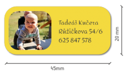 45x20mm FOTO SAMOLEPKA - SADA3, 2x12(24Ks)