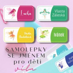 VÍLA jmenovky 35x17 mm (36ks)