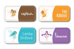 Nažehlovací jmenovky VÍLA 35x17 mm (36ks)