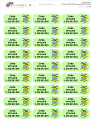 DOPRAVNÍ PROSTŘEDKY jmenovky 45x17mm (27ks)