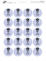 Etichete cu nume termoadezive HYGGE 30 mm (20 buc.)