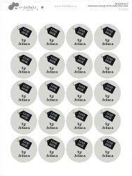 Nažehlovací jmenovky HYGGE 30mm (20ks)