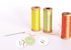 Etichete MINI termoadezive HANDMADE 22 mm (42 buc.)