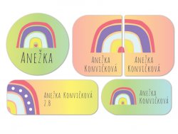 Sada DUHA jmenovky (40ks)