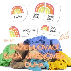 Etichete cu nume termoadezive SET CURCUBEU (40 buc.)