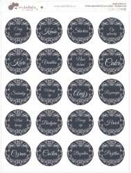 ACASĂ SET universal de etichete 30 mm (20 buc.)
