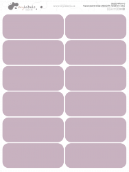 Popisovatelné samolepky OBDÉLNÍK velký  70x28mm (12ks)