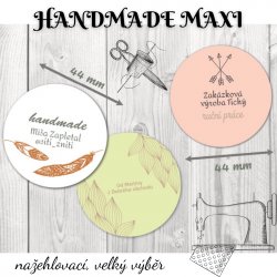 Etichete termoadezive HANDMADE MAXI 44 mm (12 buc.)