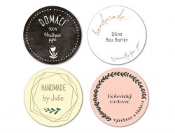 Nažehlovací štítky HANDMADE MAXI 44mm (12ks)