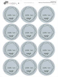 Nažehlovací štítky HANDMADE MAXI 44mm (12ks)
