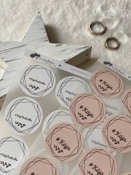 Nažehlovací štítky HANDMADE MAXI 44mm (12ks)