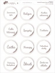 GEO TRANSPARENT - SET de autocolante 40 mm (12 buc.)