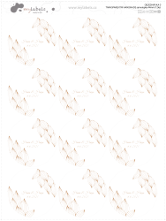 Autocolante HANDMADE TRANSPARENTE 44 mm (12 buc.)