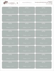 Autocolante de scris DREPTUNGHI 45x20 mm (24 buc.)