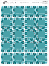 Autocolante de scris MAROC 34x34 mm (20 buc.)