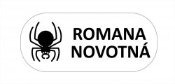 Etichetă cu nume ALBĂ ICONIȚE 35x15 mm (44 buc.)