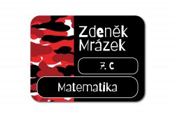 Na sešity MASKÁČ, barvy 47x35mm (15ks)