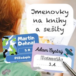 Na sešity MASKÁČ, barvy 47x35mm (15ks)