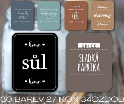 FRESH - SET de etichete 46x60 mm (9 buc.)