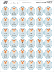 Nažehlovací CUTE MINI štítky 22x28mm (36ks)