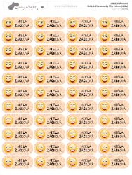 SMILEY etichete cu nume 35 x 14 mm (44 buc.)